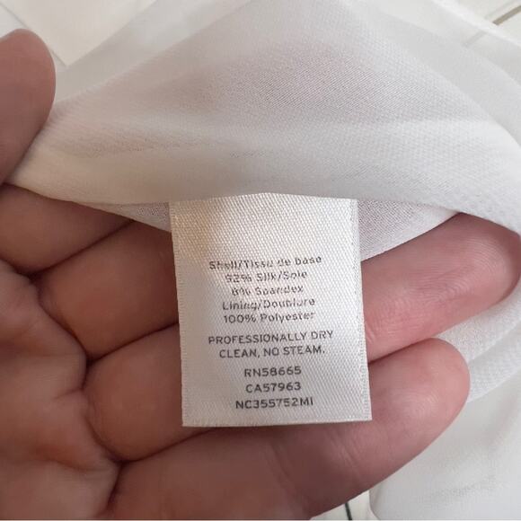 Nordstrom Signature Sleeveless Stripe Stretch Silk Dress 4 - Picture 5 of 10